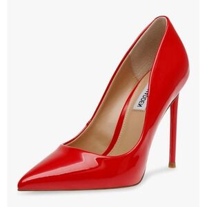 Steve Madden Women Vala Red Patent Leather Pointed Toe Pumps Size 8.5 Stiletto